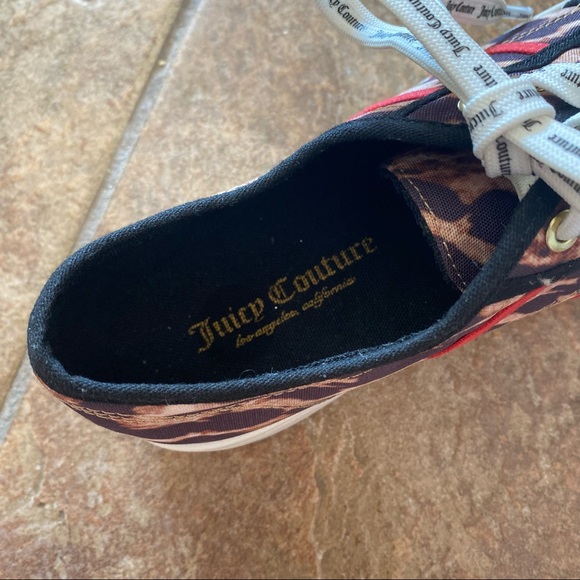 Juicy Couture Leopard Print Platform Sneakers NWT - Picture 6 of 11